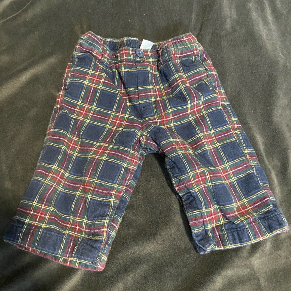 Old Navy Insulated plaid baby pants 6-12months